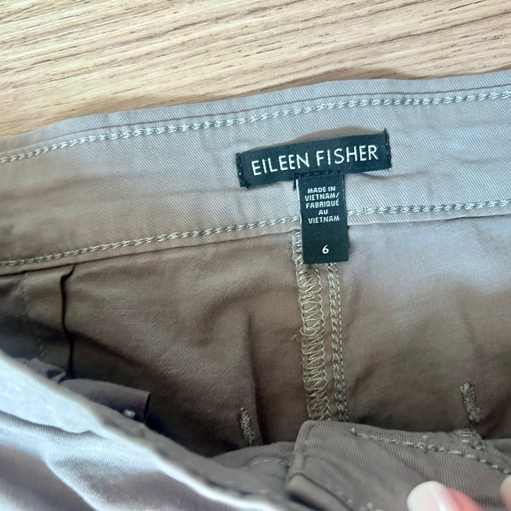 Eileen Fisher Gray Pants Midrise Slim Ankle Size 6 - Picture 3 of 7